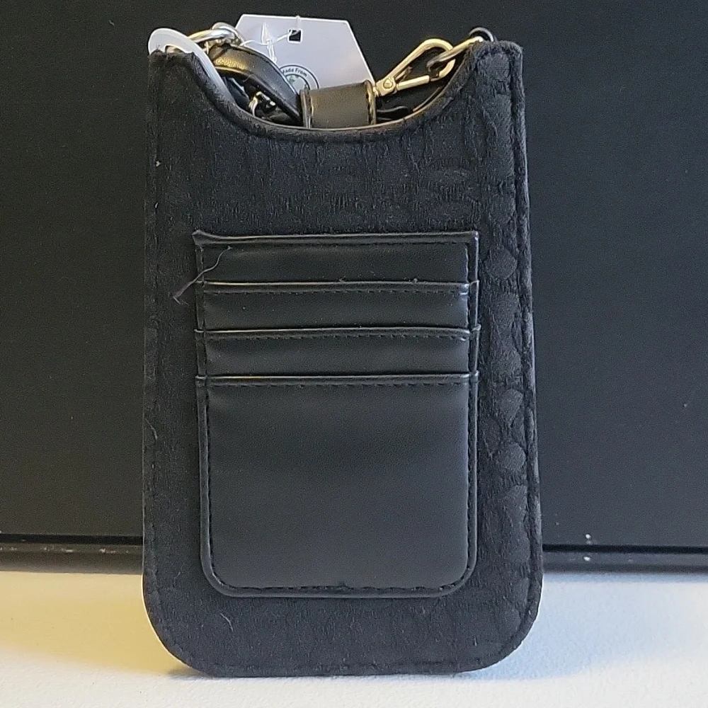 Time and Tru Black Phone Holster with Silver Accent
